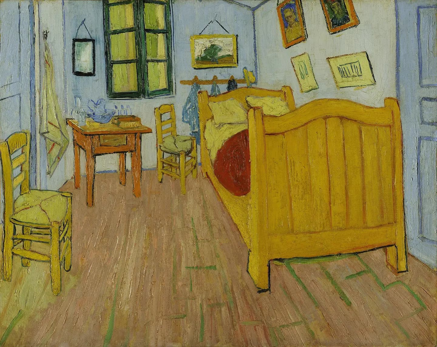 O quarto, Vincent van Gogh, ampliada 4 vezes